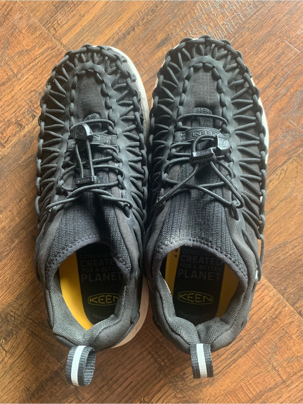 Keen Black and White Women's UNEEK-Style Sneakers